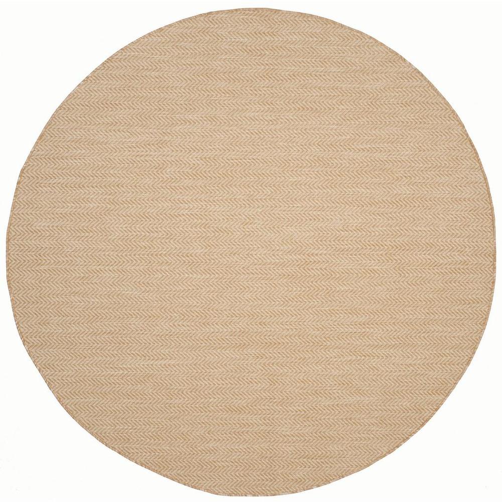 COURTYARD, NATURAL / CREAM, 6'-7" X 6'-7" Round, Area Rug, CY8022-03012-7R. Picture 1