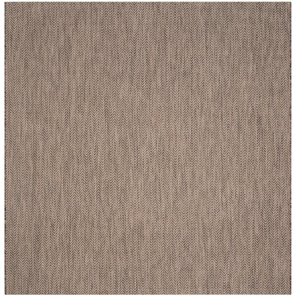 COURTYARD, BROWN / BEIGE, 6'-7" X 6'-7" Square, Area Rug, CY8022-36321-7SQ. Picture 1