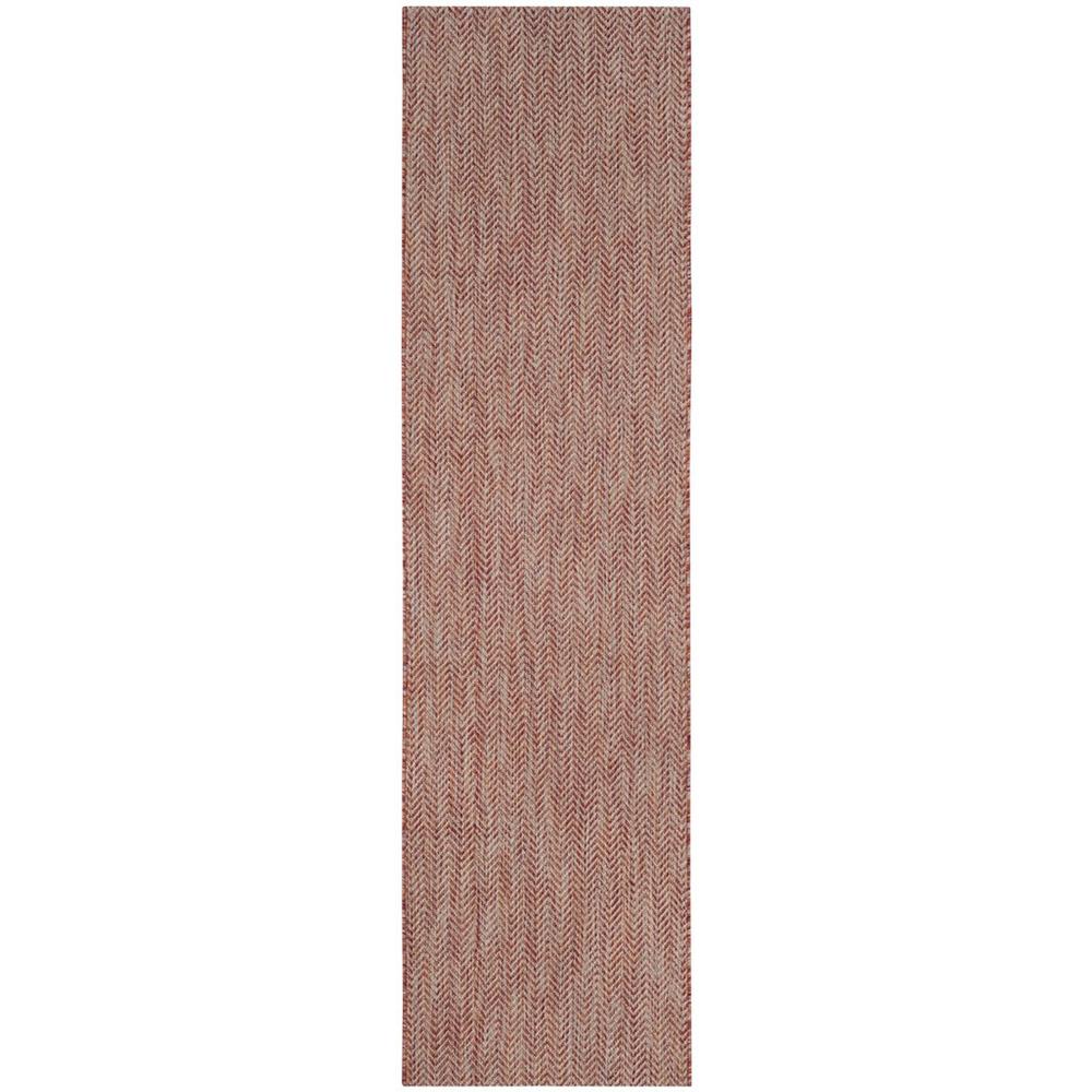 COURTYARD, RED / BEIGE, 2'-3" X 8', Area Rug, CY8022-36521-28. Picture 1