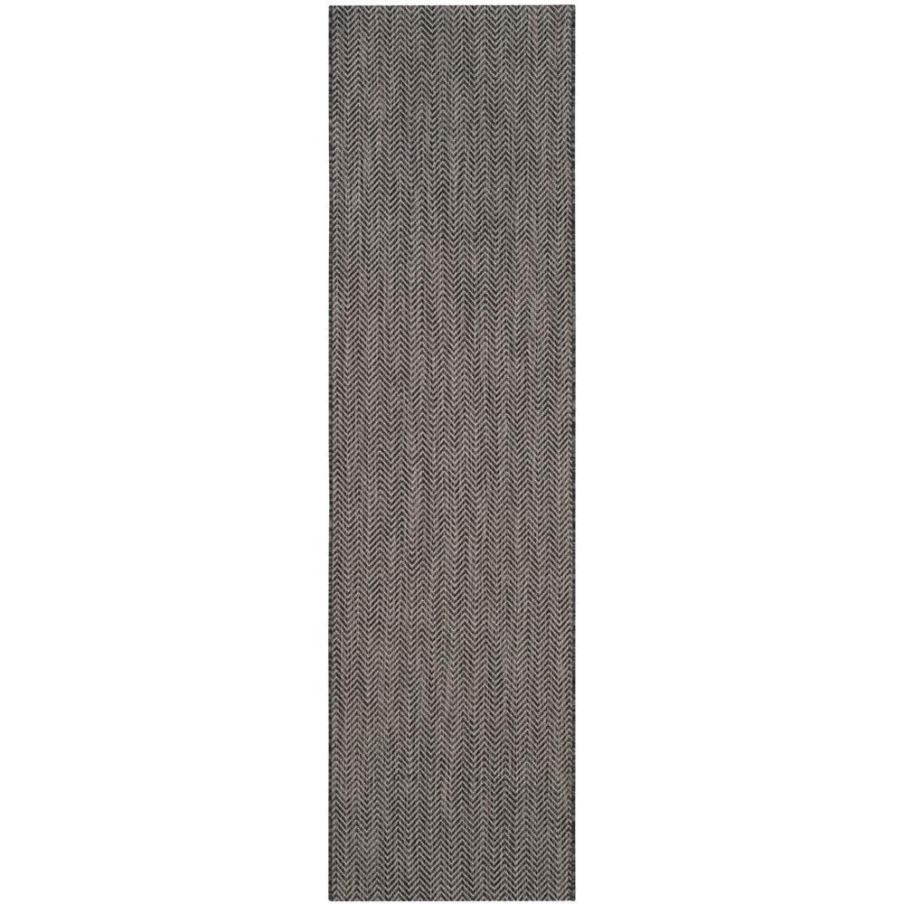 COURTYARD, BLACK / BEIGE, 2'-3" X 8', Area Rug, CY8022-36621-28. Picture 1