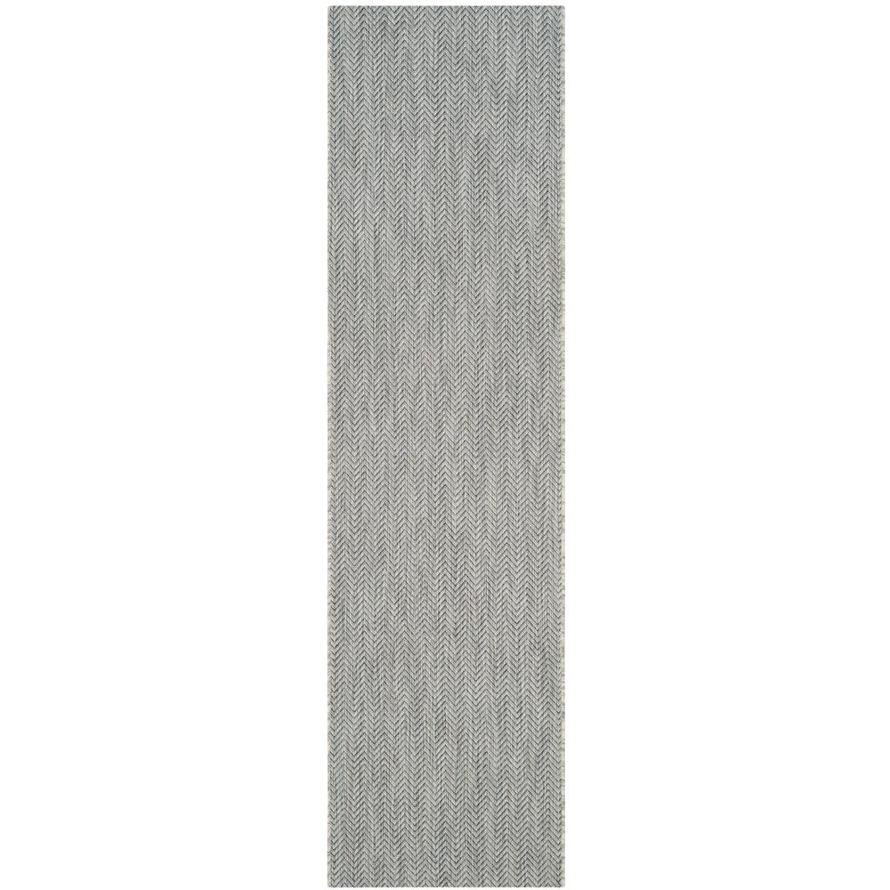 COURTYARD, GREY / NAVY, 2'-3" X 8', Area Rug, CY8022-36812-28. Picture 2