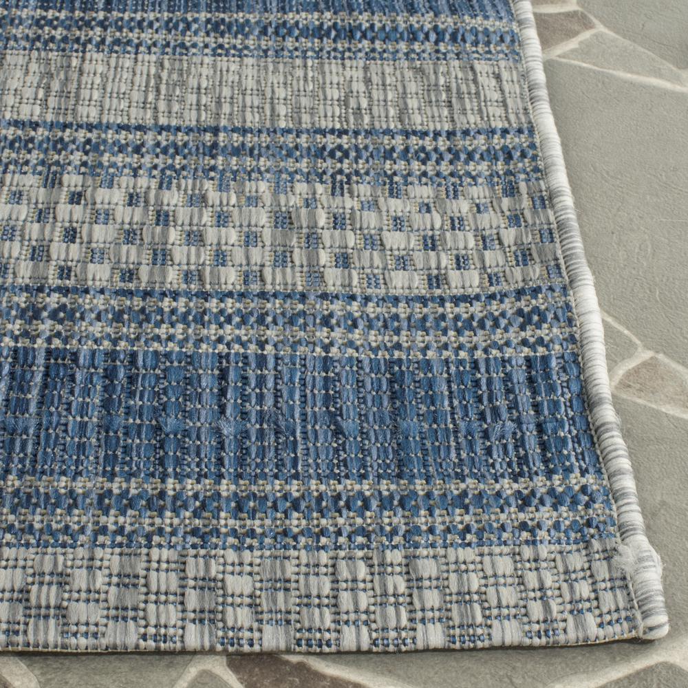 COURTYARD, GREY / NAVY, 2' X 3'-7", Area Rug, CY8464-36812-2. Picture 4