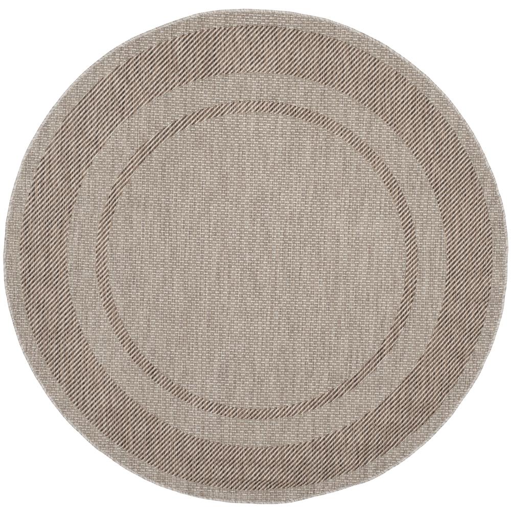 COURTYARD, BEIGE / BROWN, 6'-7" X 6'-7" Round, Area Rug, CY8477-36312-7R. Picture 1