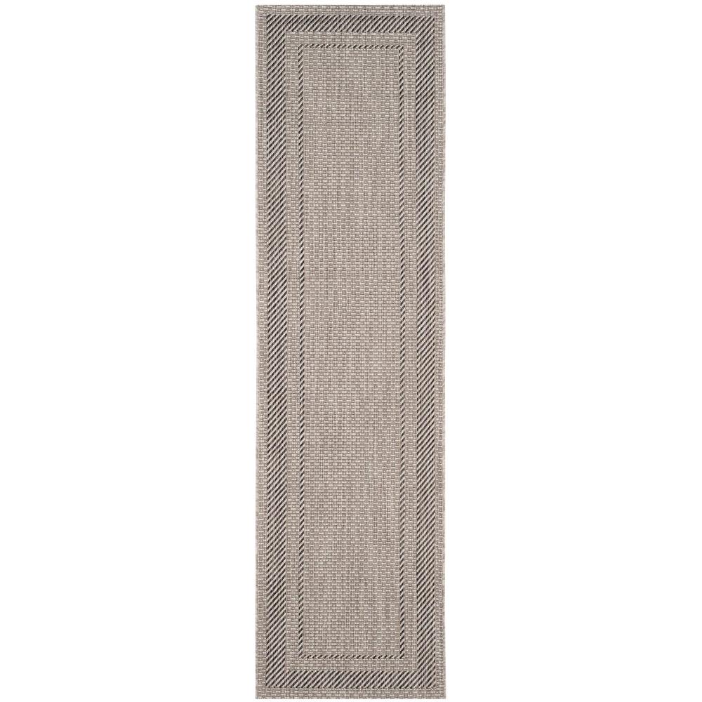 COURTYARD, BEIGE / BLACK, 2'-3" X 10', Area Rug, CY8477-36612-210. Picture 1