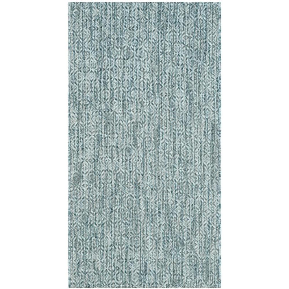 COURTYARD, AQUA / AQUA, 2' X 3'-7", Area Rug, CY8520-37122-2. Picture 1