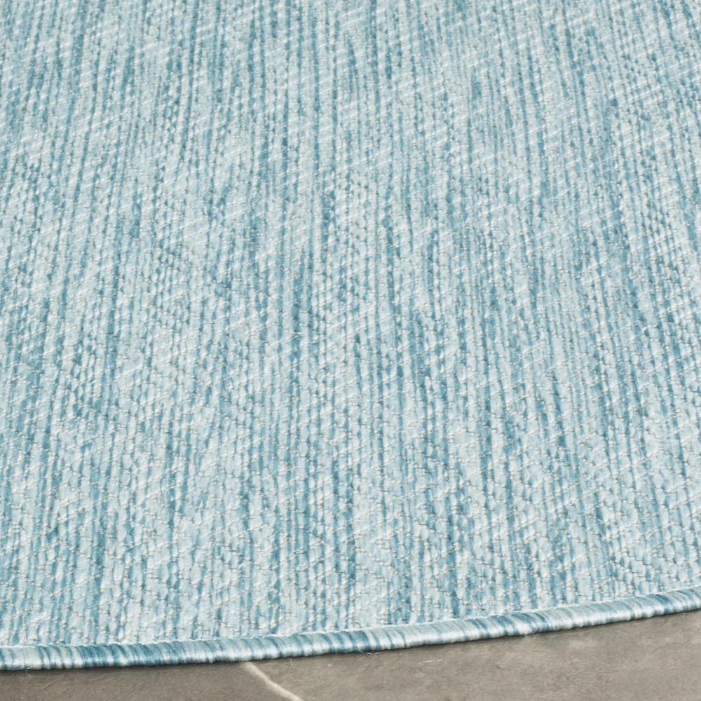 COURTYARD, AQUA / AQUA, 5'-3" X 5'-3" Round, Area Rug, CY8520-37122-5R. Picture 1