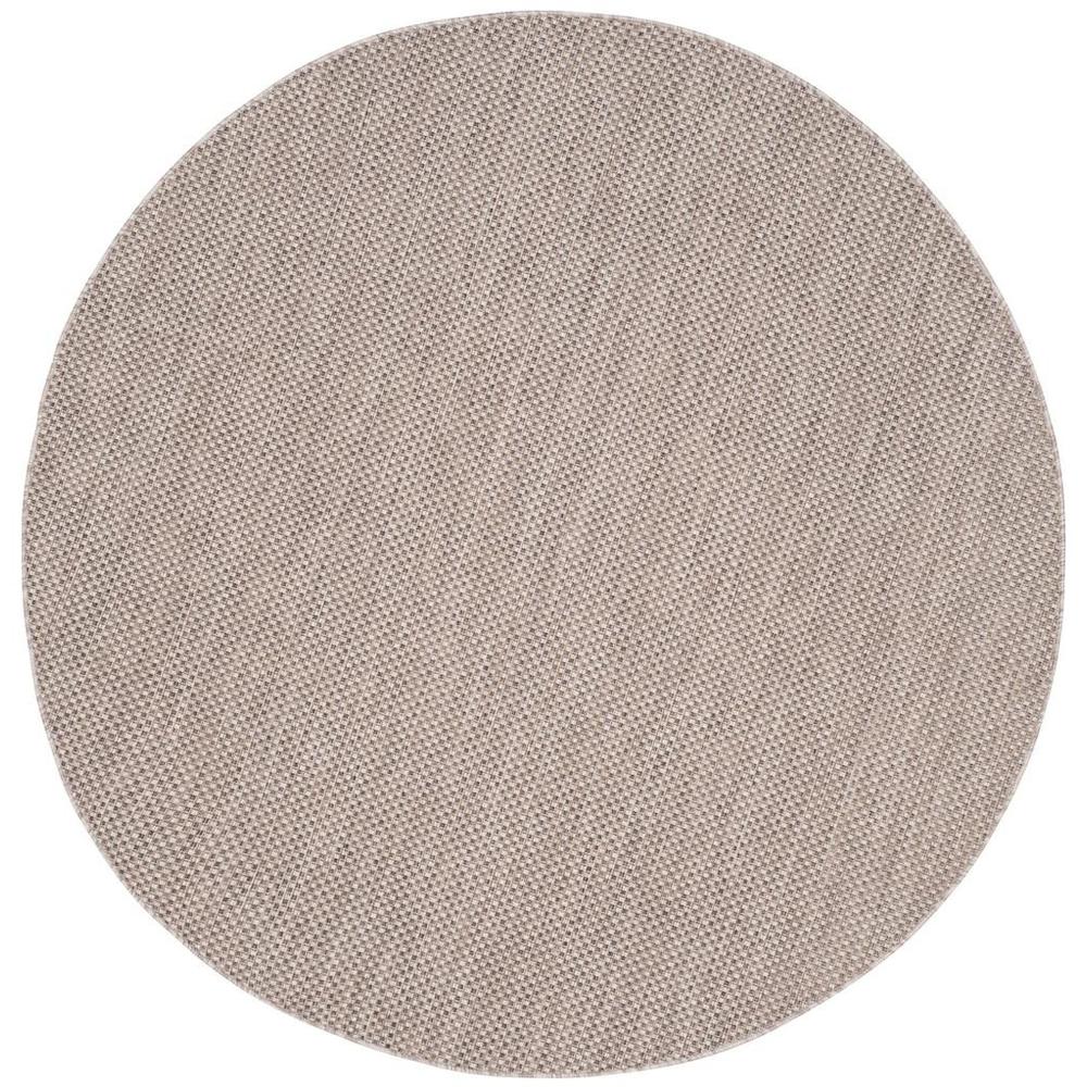 COURTYARD, BEIGE / BROWN, 5'-3" X 5'-3" Round, Area Rug. Picture 1