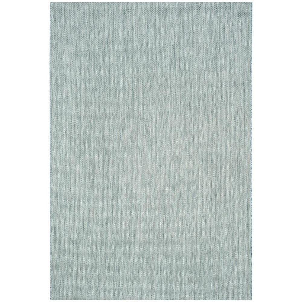 COURTYARD, AQUA / GREY, 6'-7" X 9'-6", Area Rug, CY8521-37121-6. Picture 1