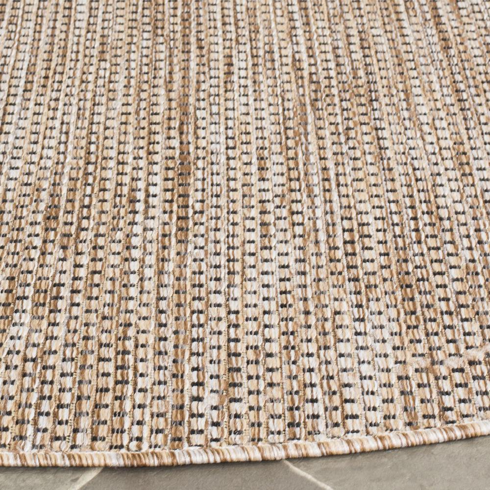 COURTYARD, NATURAL / BLACK, 5'-3" X 5'-3" Round, Area Rug, CY8521-37312-5R. Picture 1