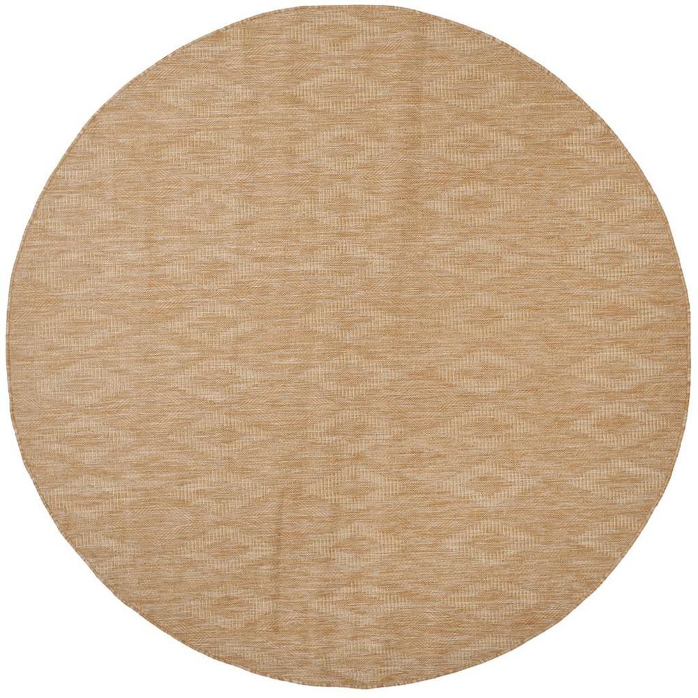 COURTYARD, NATURAL / NATURAL, 6'-7" X 6'-7" Round, Area Rug. Picture 1
