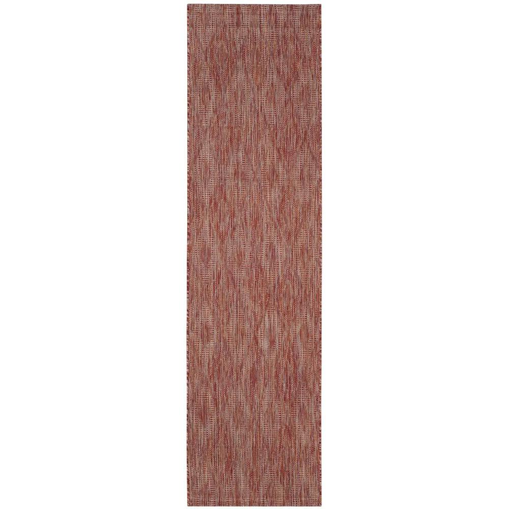 COURTYARD, RED / RED, 2'-3" X 8', Area Rug, CY8522-36522-28. Picture 1