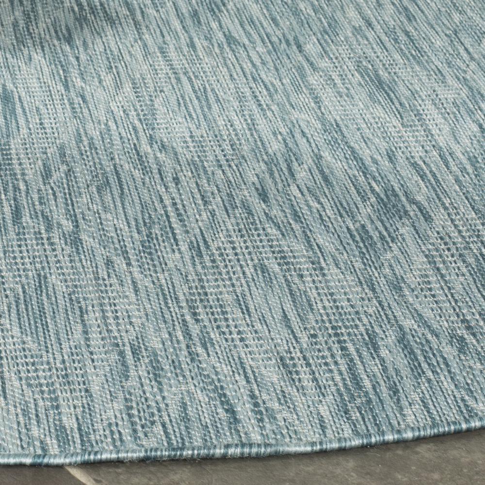 COURTYARD, AQUA / AQUA, 5'-3" X 5'-3" Round, Area Rug, CY8522-37122-5R. Picture 1
