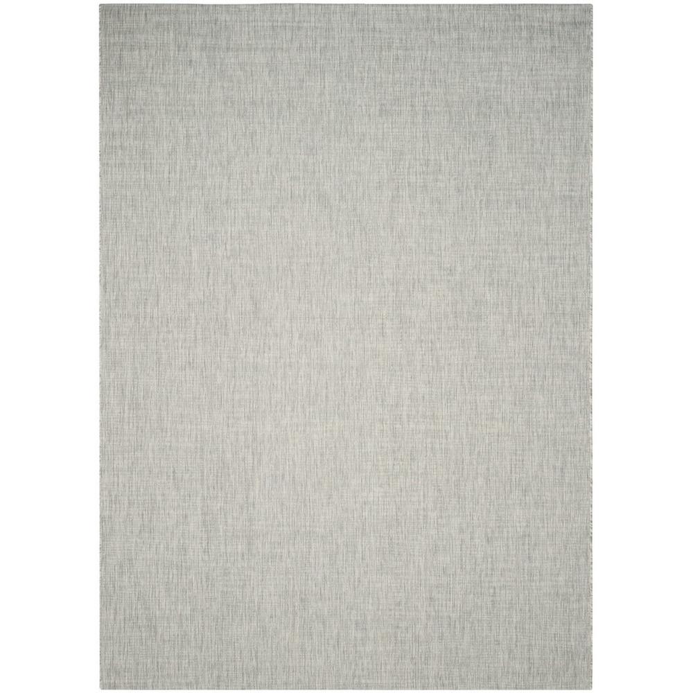 COURTYARD, GREY / TURQUOISE, 8' X 11', Area Rug. Picture 1