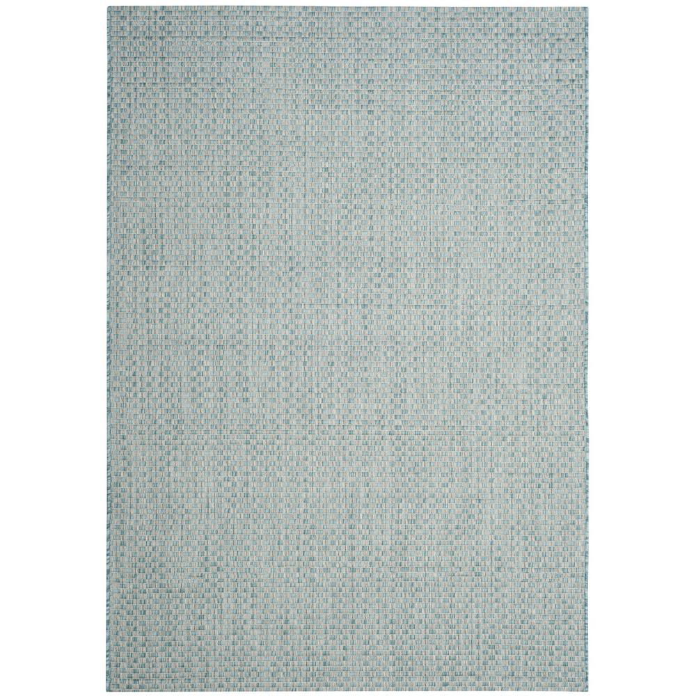 COURTYARD, LIGHT BLUE / LIGHT GREY, 5'-3" X 7'-7", Area Rug. Picture 1