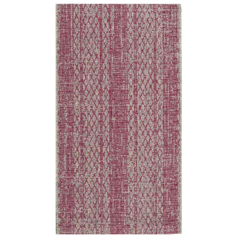 COURTYARD, LIGHT GREY / FUCHSIA, 2' X 3'-7", Area Rug, CY8736-39712-2. Picture 1