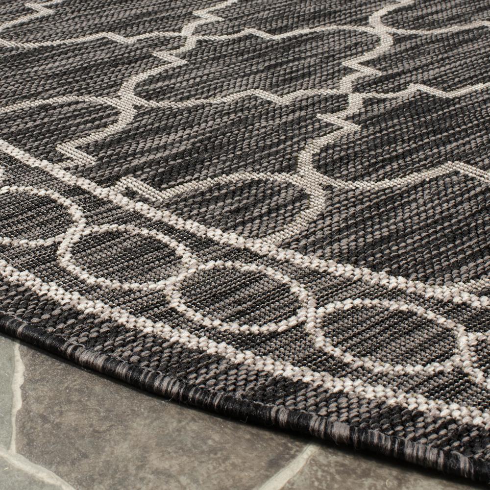 COURTYARD, BLACK / BEIGE, 6'-7" X 6'-7" Round, Area Rug, CY8871-36621-7R. Picture 3