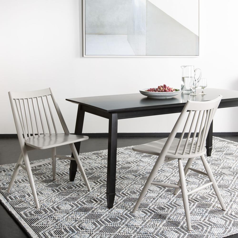 Brayson Rectangle Dining Table, Black. Picture 5