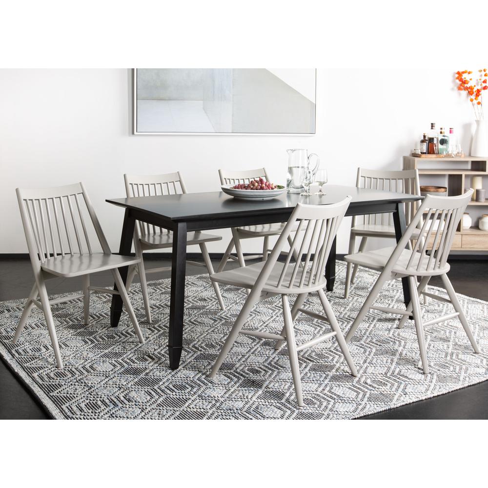 Brayson Rectangle Dining Table, Black. Picture 7