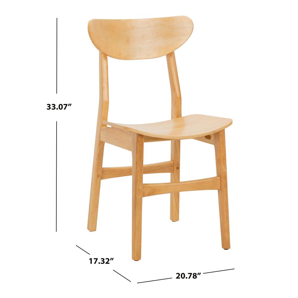 Lucca Retro Dining Chair, Natural. Picture 5