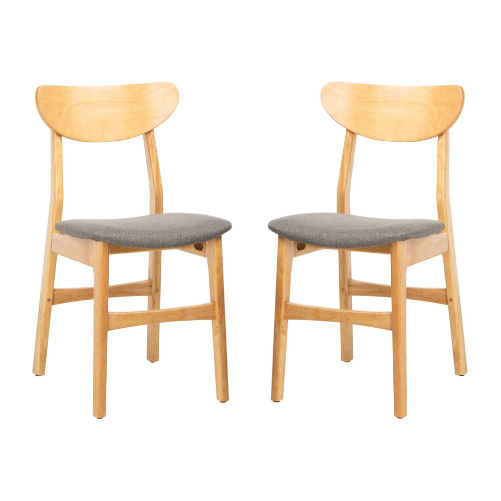 Lucca Retro Dining Chair, Natural/Grey. Picture 12
