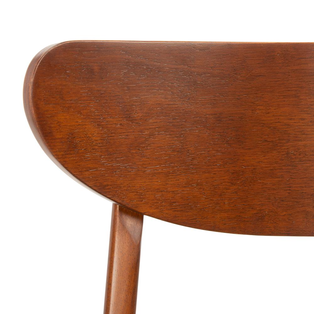 Lucca Retro Dining Chair, Cherry/Black. Picture 4