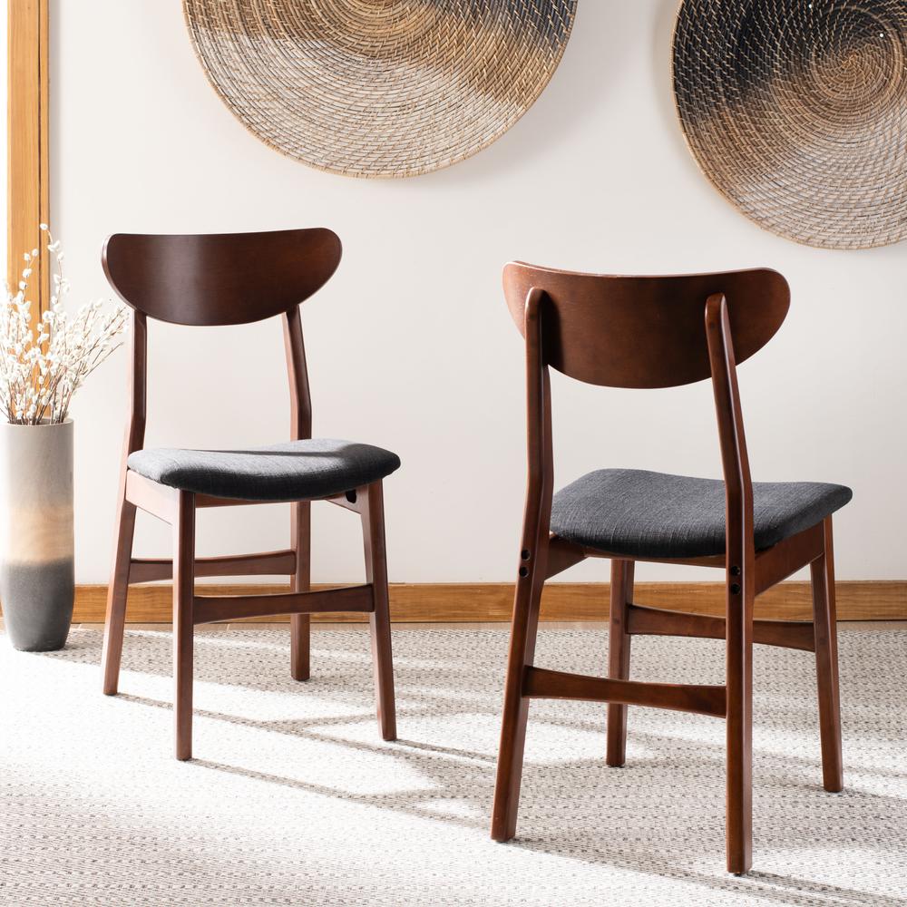 Lucca Retro Dining Chair, Cherry/Black. Picture 7