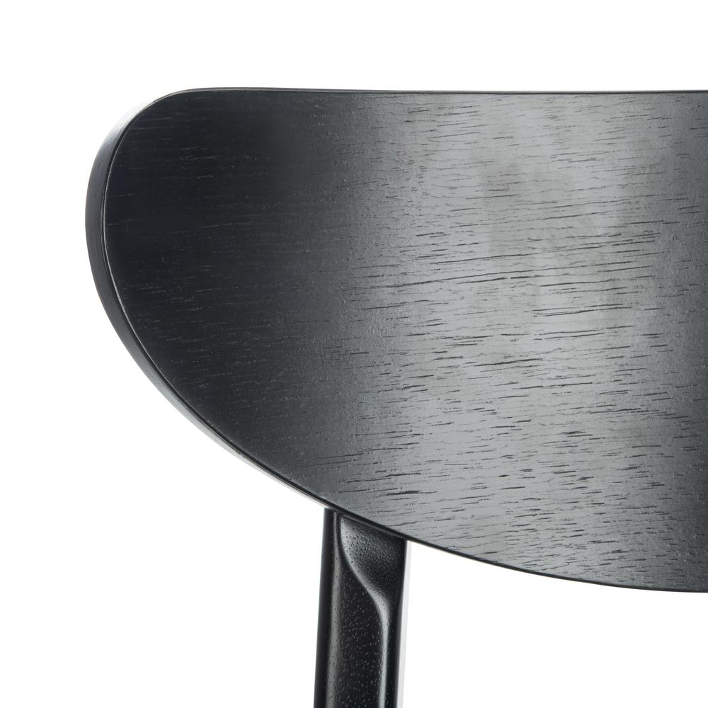 Lucca Retro Dining Chair, Black/Grey. Picture 4