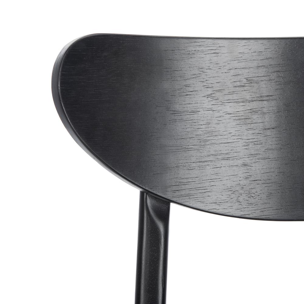 Lucca Retro Dining Chair, Black/Black. Picture 4