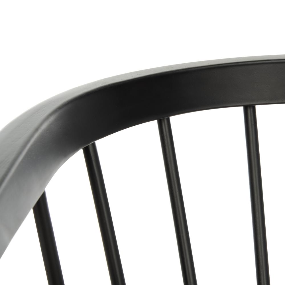 Noah Spindle Dining Chair, Black/Beige, Set of 2. Picture 5