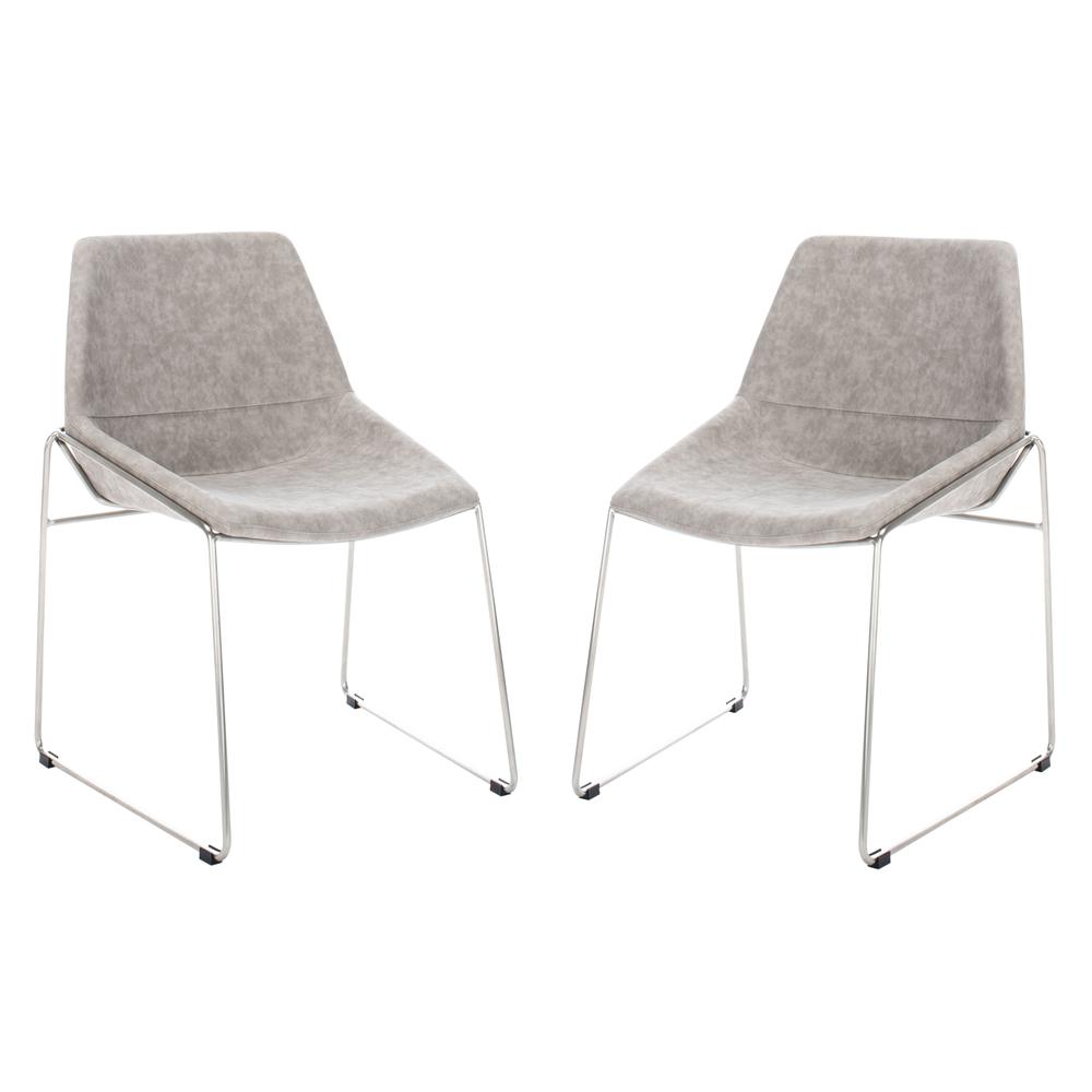 Alexis Mid Century Dining Chair, Matte Stone. Picture 13