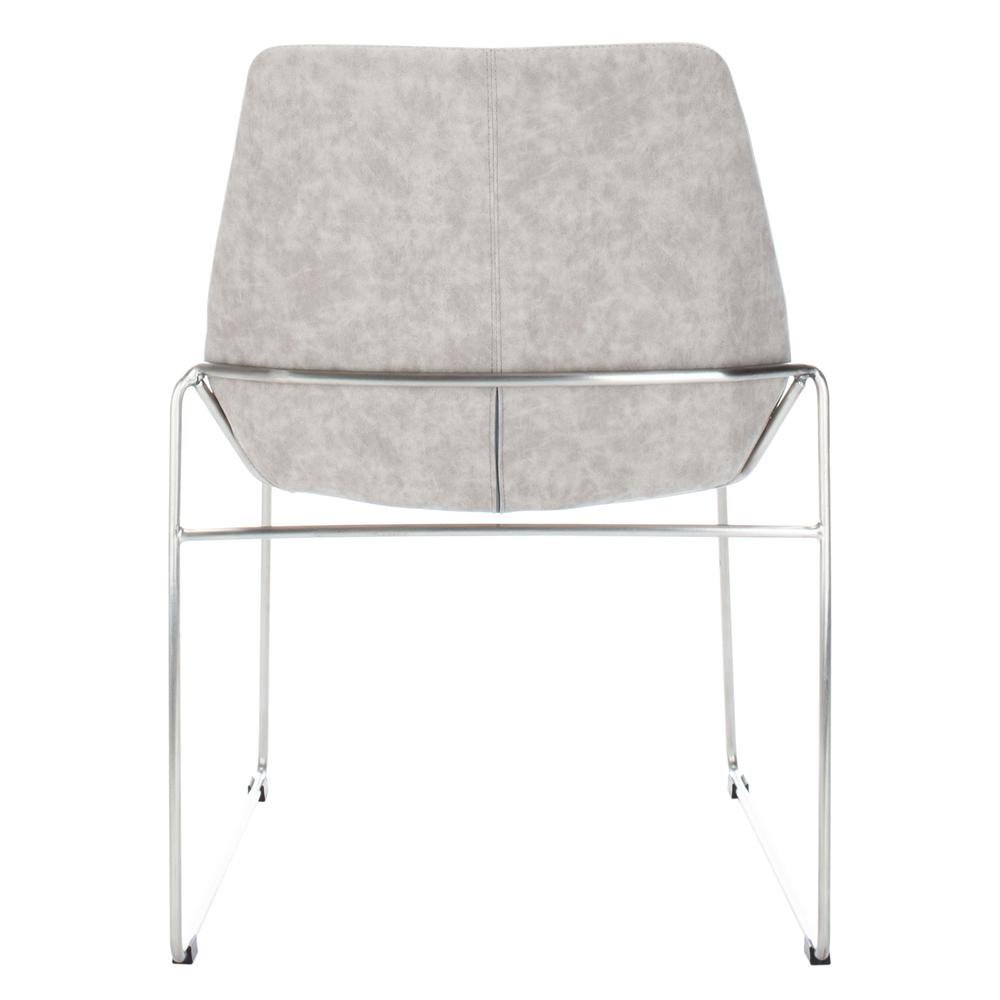 Alexis Mid Century Dining Chair, Matte Stone. Picture 2
