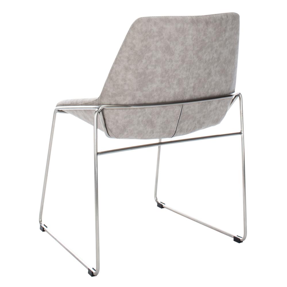Alexis Mid Century Dining Chair, Matte Stone. Picture 3