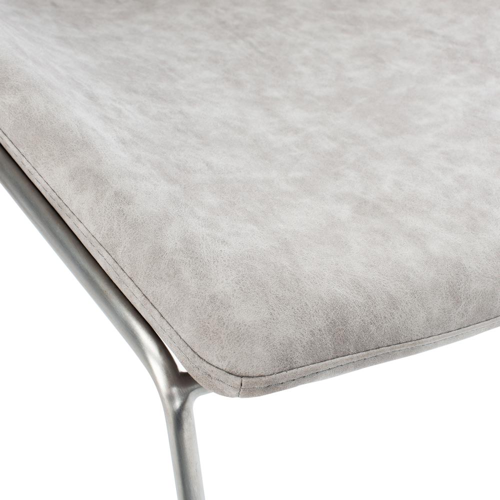 Alexis Mid Century Dining Chair, Matte Stone. Picture 5
