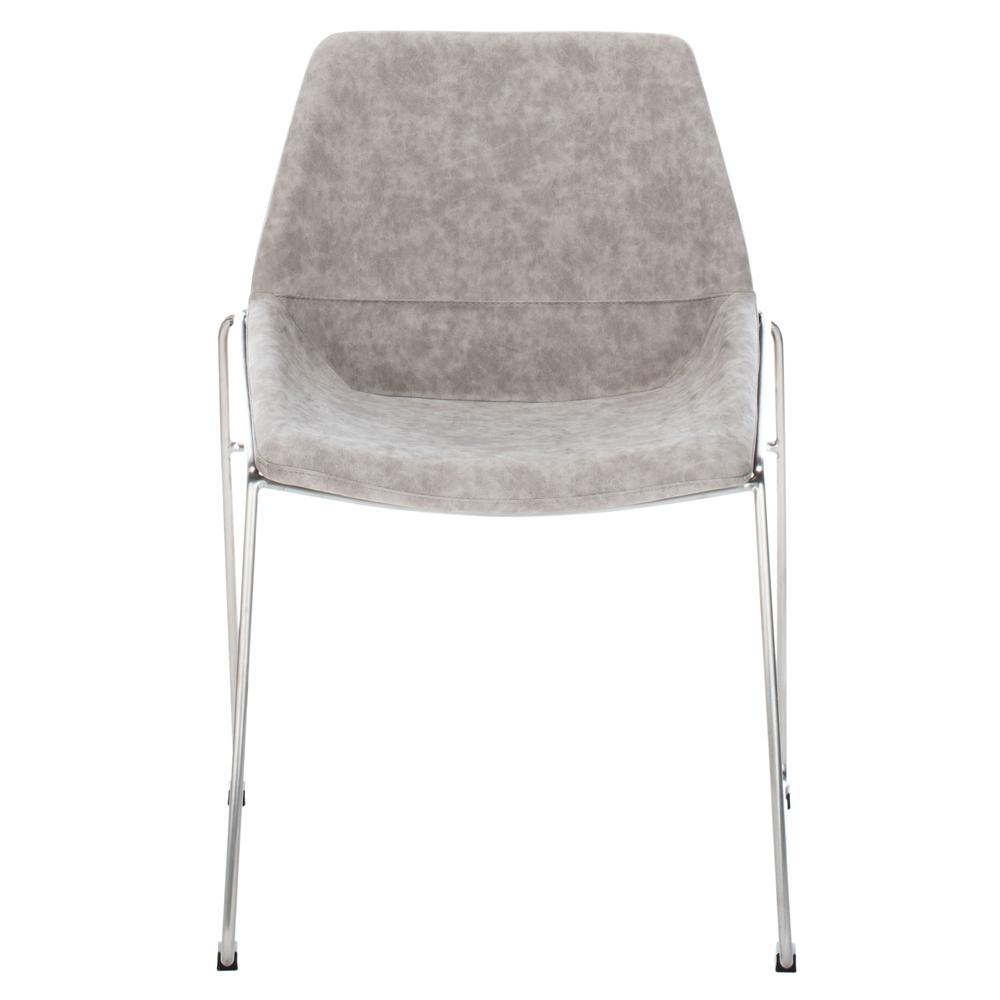 Alexis Mid Century Dining Chair, Matte Stone. Picture 1