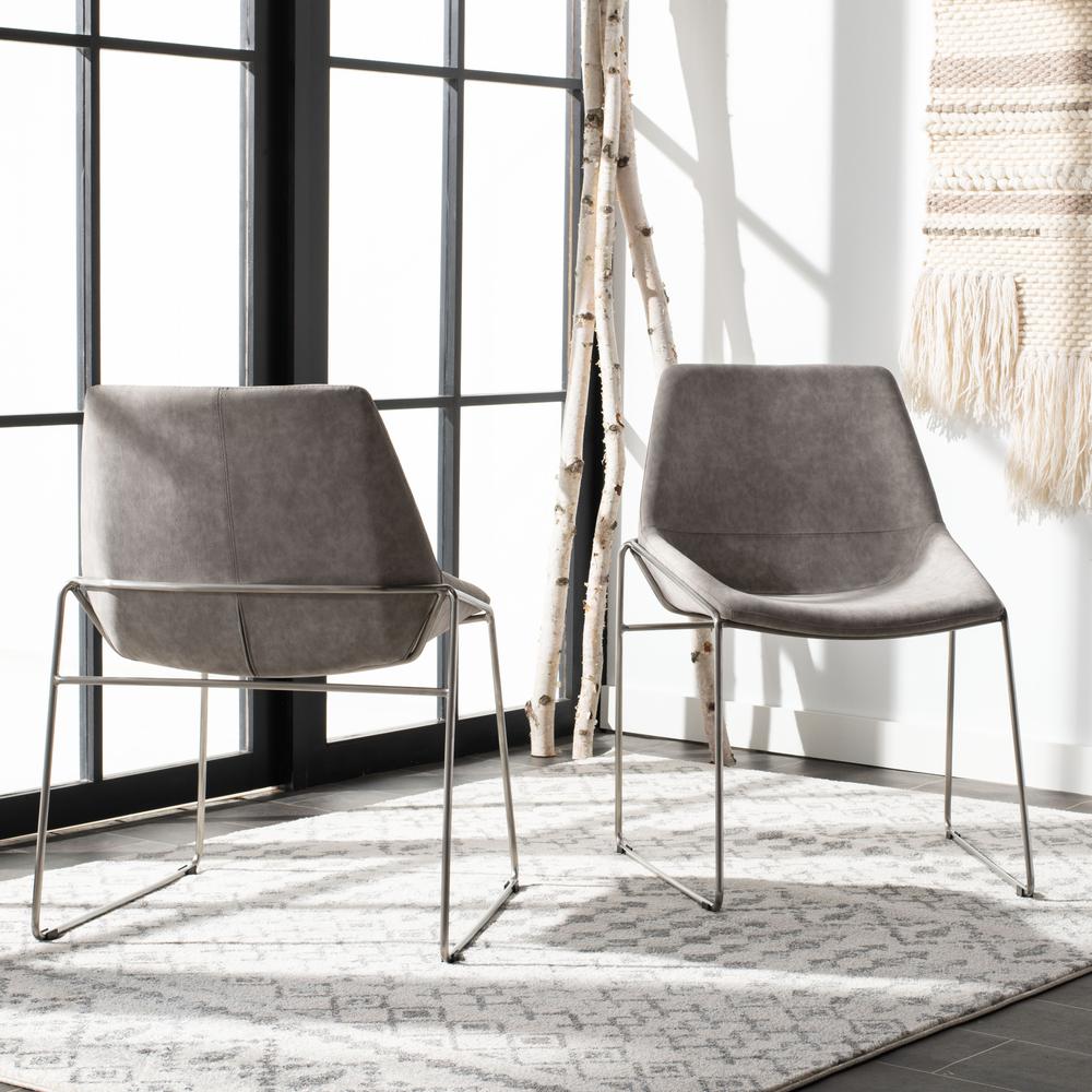 Alexis Mid Century Dining Chair, Matte Stone. Picture 8