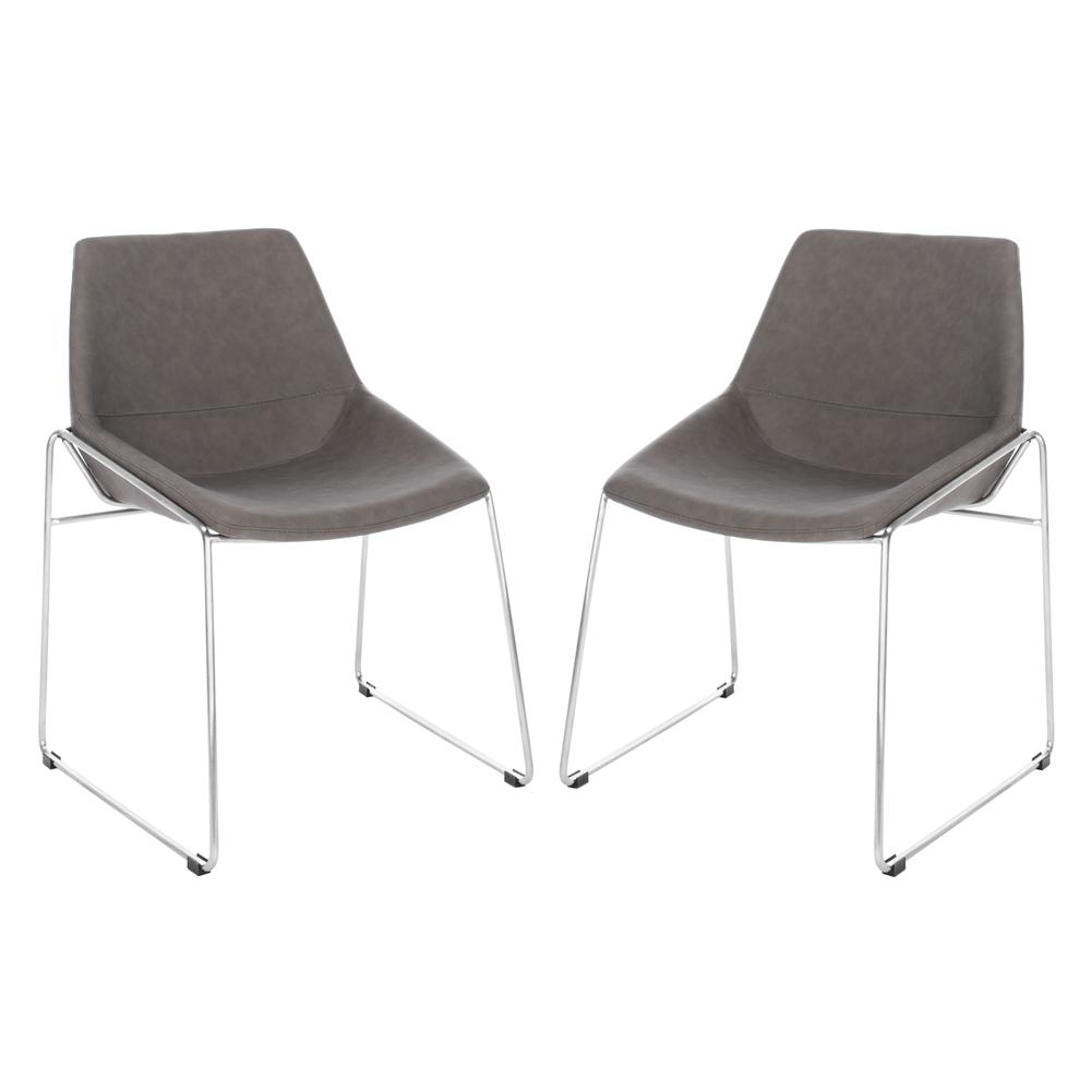 Alexis Mid Century Dining Chair, Matte Ash Grey. Picture 13