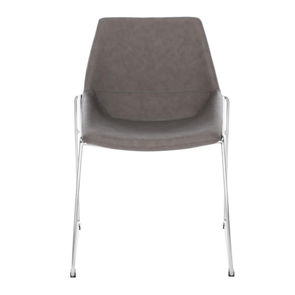 Alexis Mid Century Dining Chair, Matte Ash Grey. Picture 1