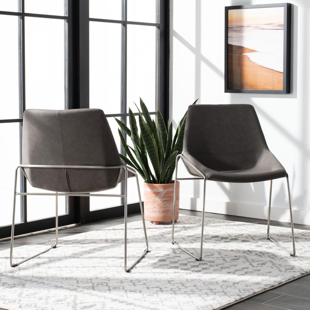 Alexis Mid Century Dining Chair, Matte Ash Grey. Picture 8