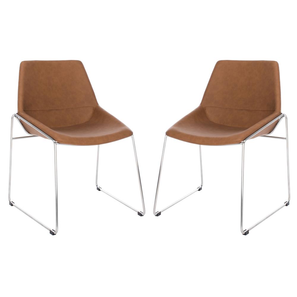 Alexis Mid Century Dining Chair, Matte Cigar Brown. Picture 13