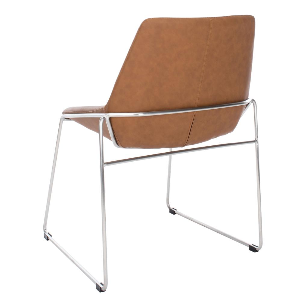 Alexis Mid Century Dining Chair, Matte Cigar Brown. Picture 3