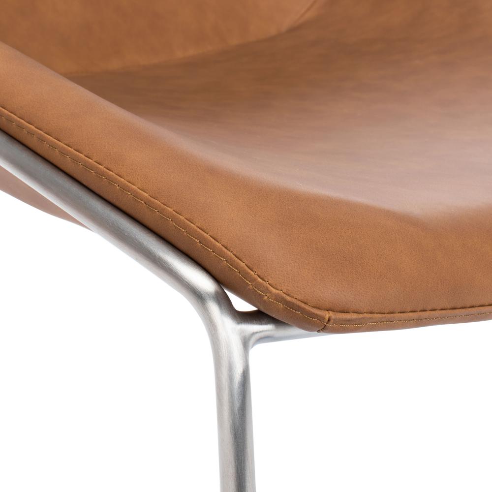 Alexis Mid Century Dining Chair, Matte Cigar Brown. Picture 5