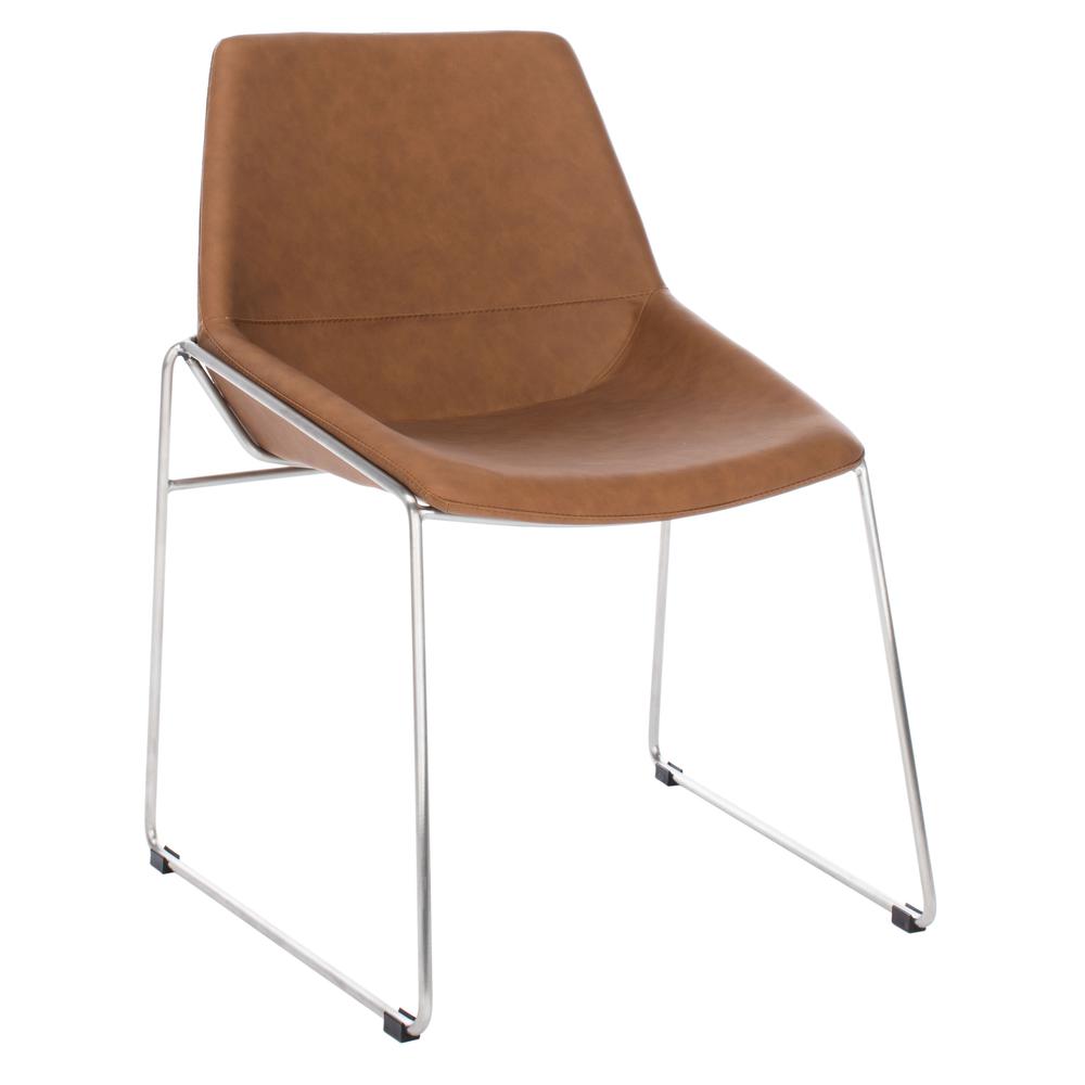 Alexis Mid Century Dining Chair, Matte Cigar Brown. Picture 10