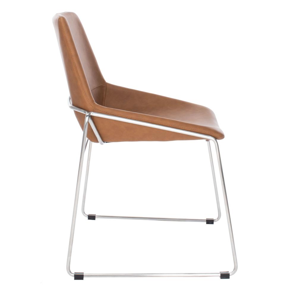 Alexis Mid Century Dining Chair, Matte Cigar Brown. Picture 11
