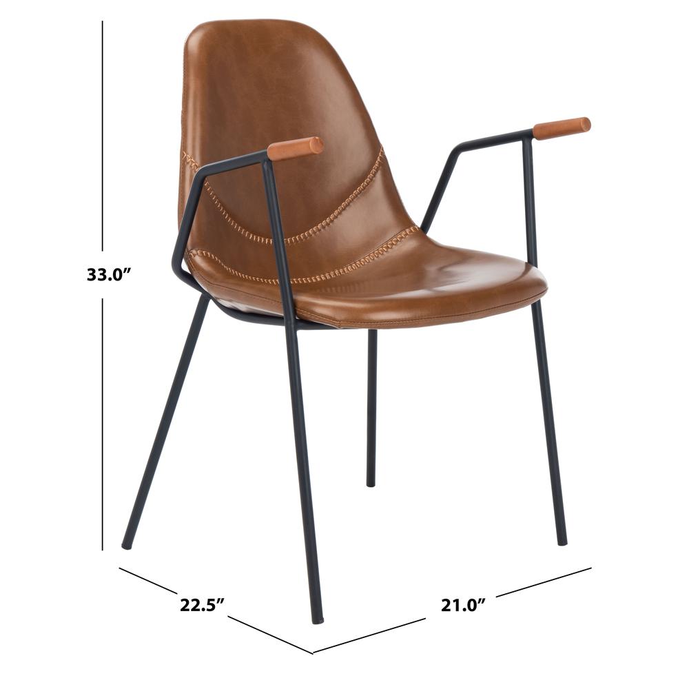 Tanner Mid Century Dining Chair, Cognac. Picture 6