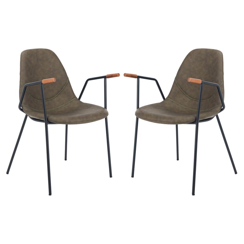 Tanner Mid Century Dining Chair, Olive. Picture 13