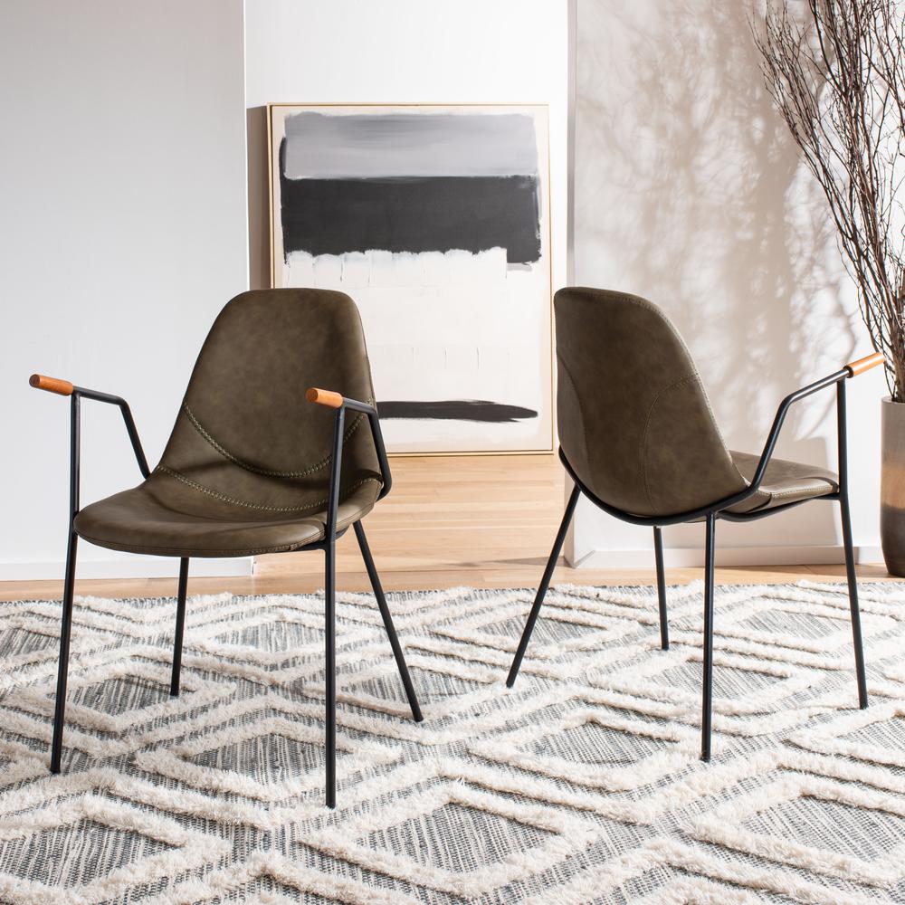 Tanner Mid Century Dining Chair, Olive. Picture 8