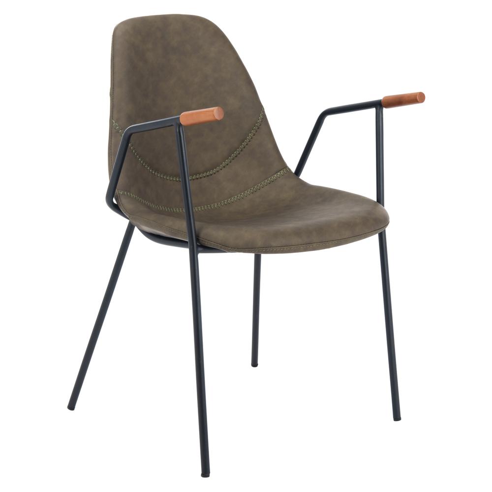 Tanner Mid Century Dining Chair, Olive. Picture 10