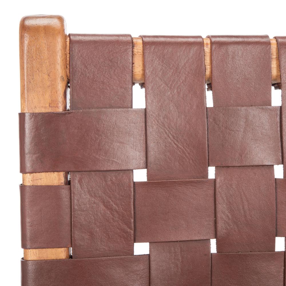 Taika Woven Leather Dining Chair, Cognac/Natural (Set of 2). Picture 6