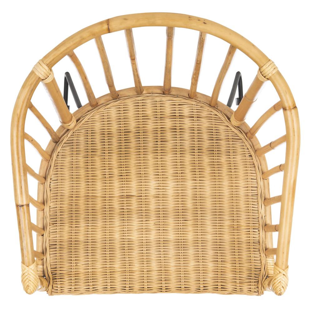 Siena Rattan Barrel Dining Chair, Natural/Black. Picture 17