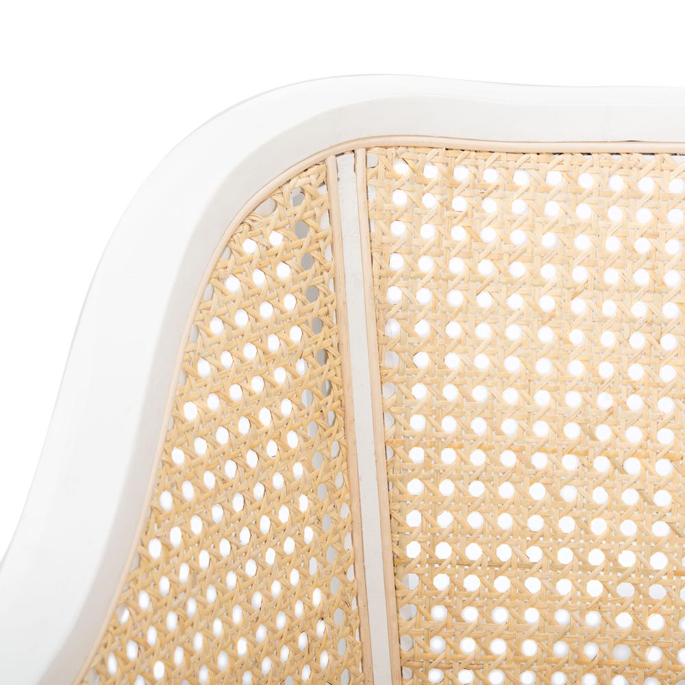 Maika  Dining Chair, White/Natural. Picture 4